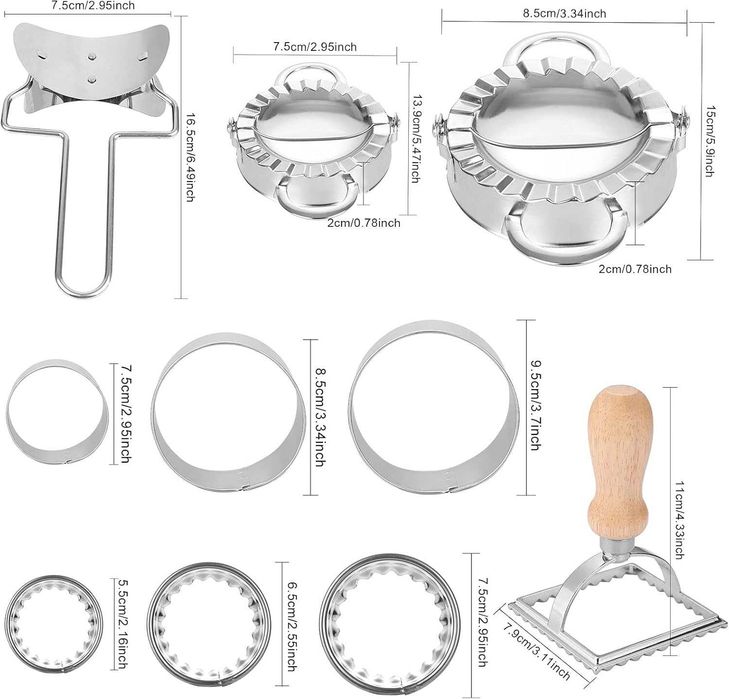Cortadores para rissóis, empadas, ravioli, etc - NOVO - ENVIO GRÁTIS