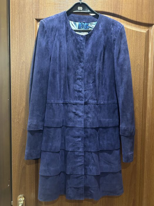 Плащ- сукня натуральна замша