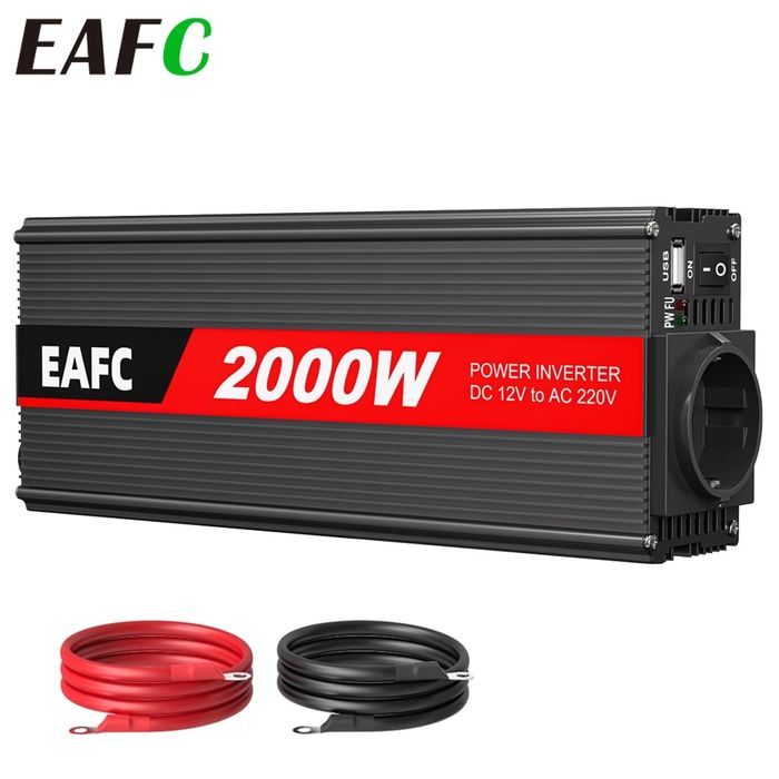 Інвертор перетворювач 12в/220в EAFC 2000W