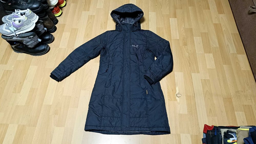 Długa kurtka ocieplana JACK WOLFSKIN STORMLOCK ACTIVE r.XS st.b.dobry