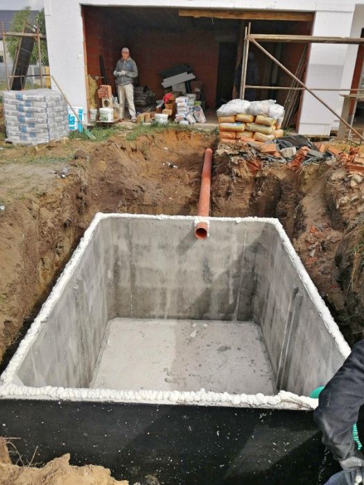 Szamba betonowe zbiorniki na szambo 4-12m z WYKOPEM kompleks Katowice