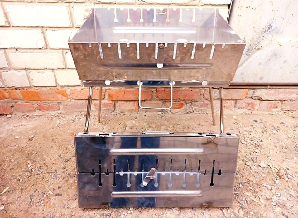 Мангал из нержавеющей стали 2мм.