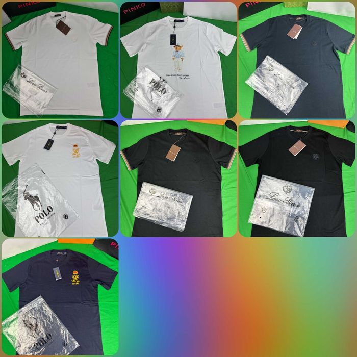 Koszulki shirt Loro Piana męskie koszulka ralph męska ultra premium