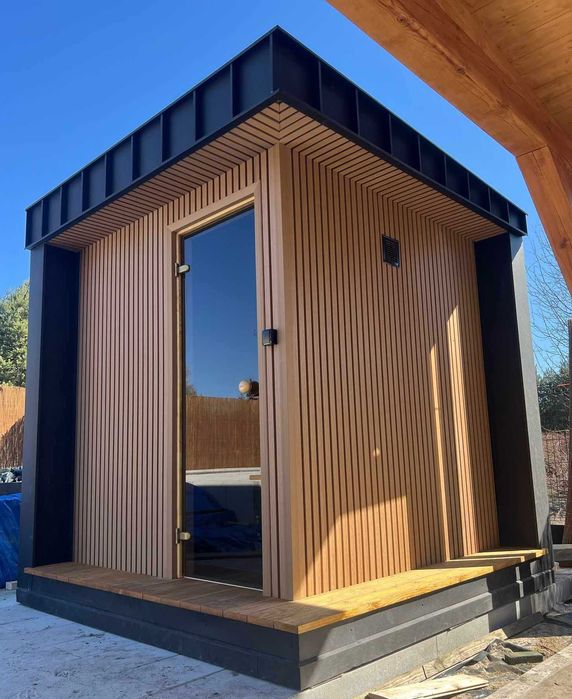 Sauna kwadro hoos wood