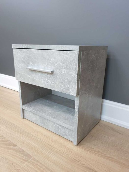 Приліжкова тумба "Аттіка" Бетон. Прикроватная тумба. Комод в спальню.
