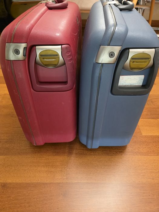 Malas samsonite F'lite Wine Red e Petróleo Blue