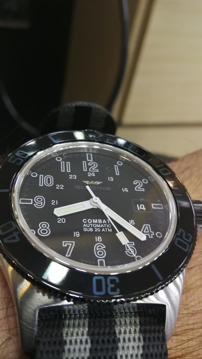 Relógio "Glycine" "Sub-Combat" série limitada a 15 unidades.