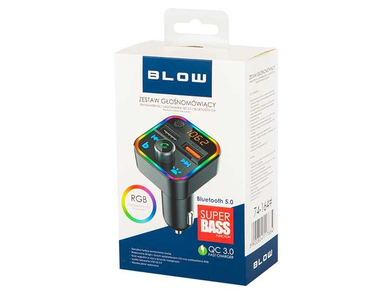 Transmiter FM BLOW Bluetooth5+QC3.0 RGB