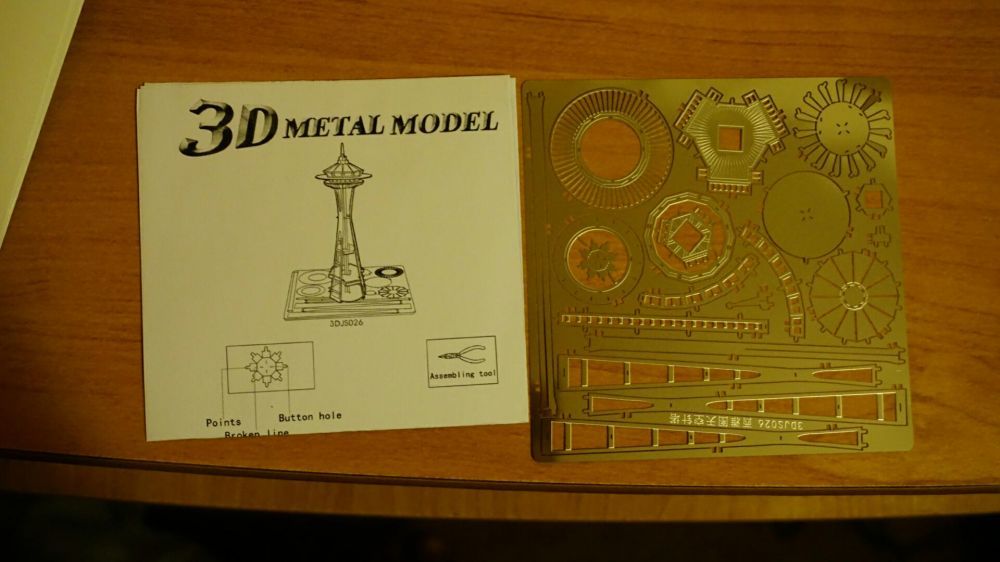Продам новый металлический 3d пазл башня