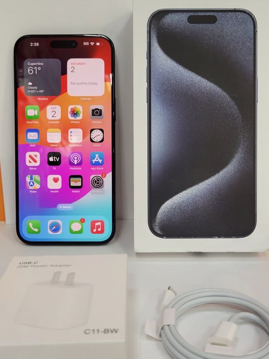 Iphone 15 Pro Max Blue Titanium стан нового