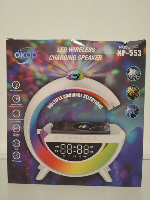 Okop led wireless charging speaker KP-553