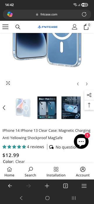 Capa Transparente Magnética IPhone 13/14/15