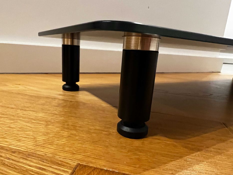 Duronic szklana podstawka pod monitor, telewizor, DM052-4 czarna