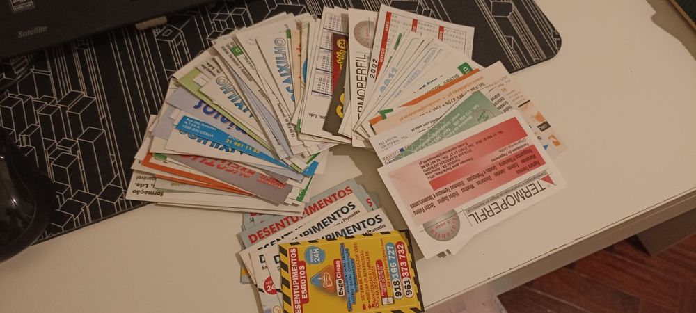 calendários de bolso
