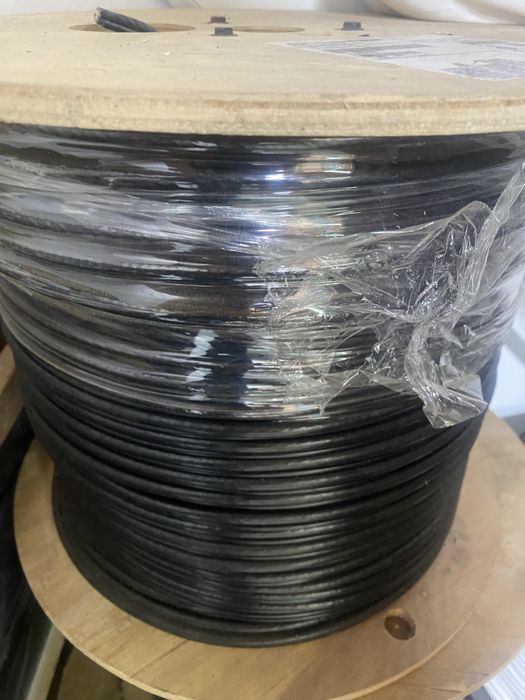 Cabo coaxial Rg6 Preto exterior autosuportado