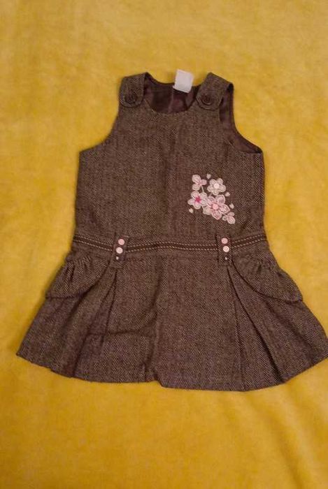 Tweedowa elegancka sukienka dla dziewczynki r. 98 Girl2Girl