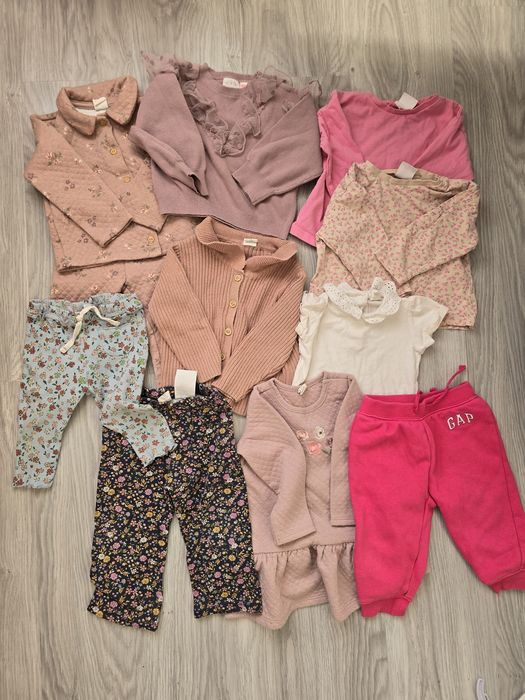 Paczka ubrań 80 Zara H&M dziewczynka