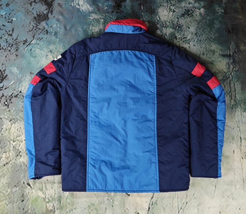 Jack & Jones M – Niebiesko-Czerwona Kurtka Vintage - Stylowa Perełka!