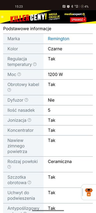Lokówko-suszarka Remington Amaze AS1220