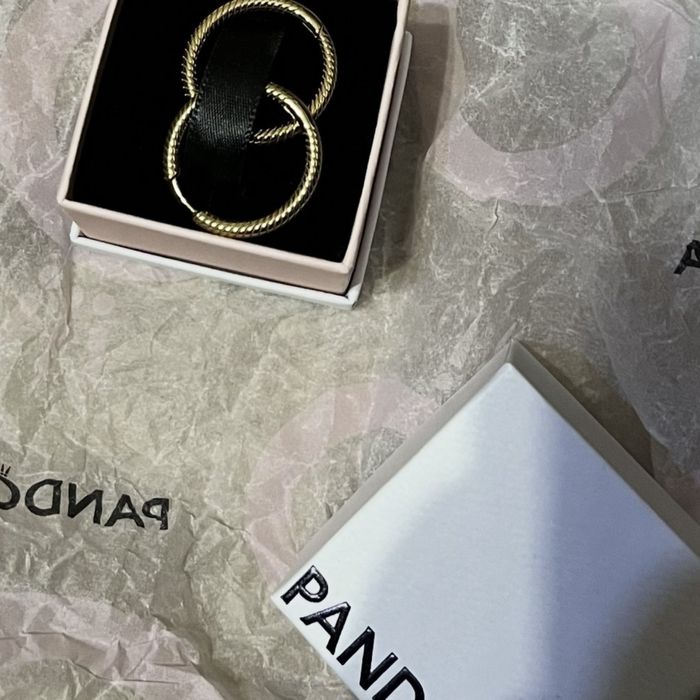Сережки PANDORA для намистин.