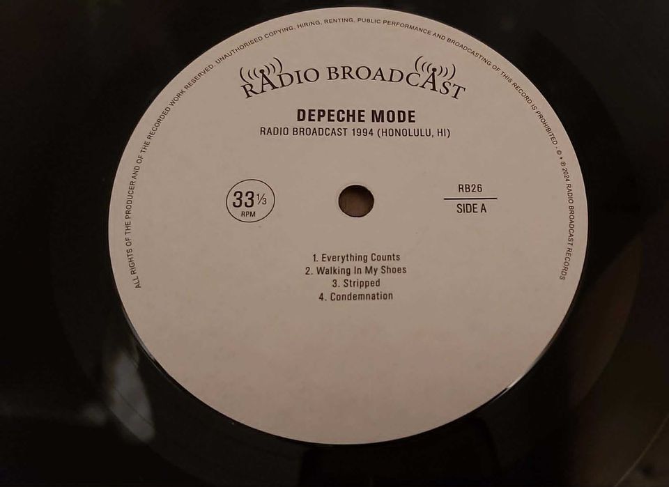 Depeche Mode – Radio Broadcast 1994 (Honolulu, Hi) - winyl