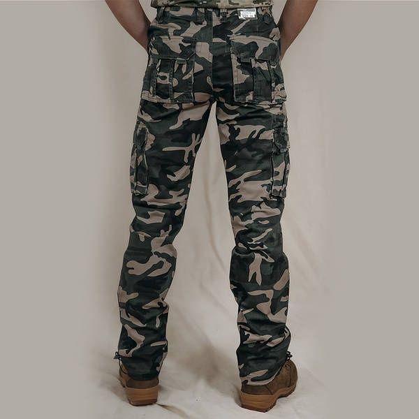Штани чоловічі карго демісезонні олива, чорні,камуфляж LOSHAN.