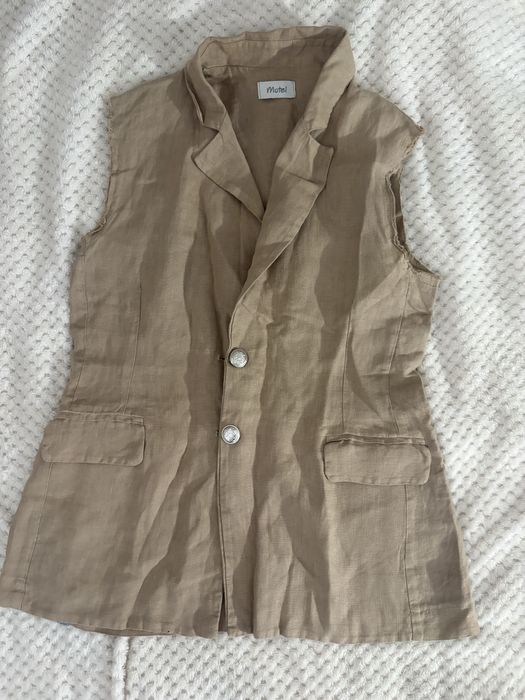 Zwiewny lniany komplet „Motel” rozm. M