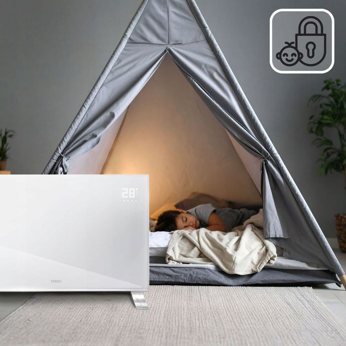 Grzejnik Elektryczny Szklany 2400w Energooszczędny Led+wifi Premium fv