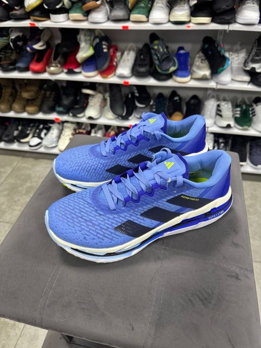 ОРИГІНАЛ 100% Кросівки Adidas Adistar Byd Blue Fusion Legend Ink Solar Slime Men's - JR0278 42 2/3