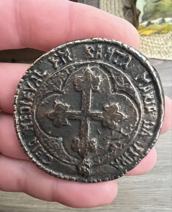 Item/Medalha decorativa com cruz templária