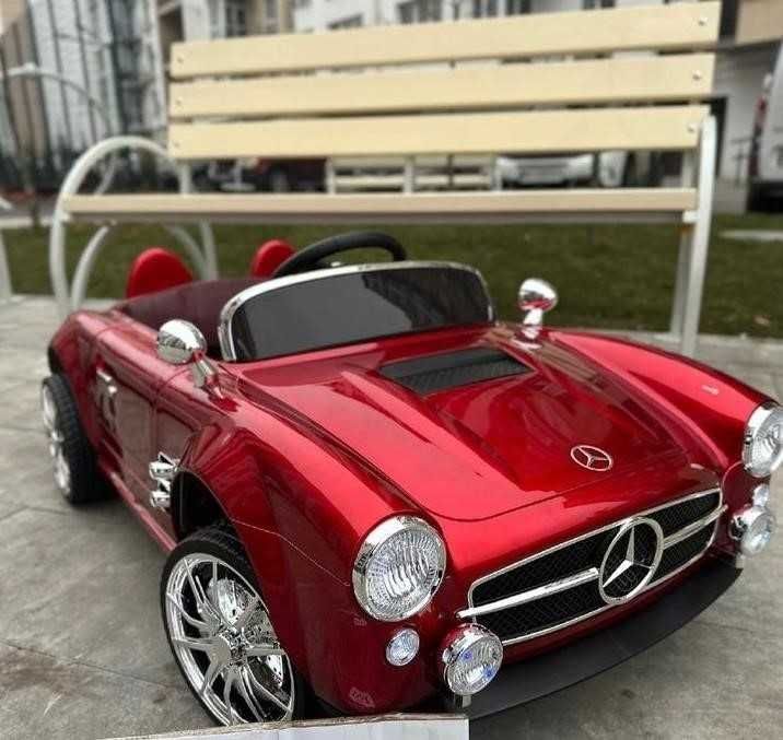 Детский электромобиль Мерседес Ретро, ​​4 мотора, стильный и мощный