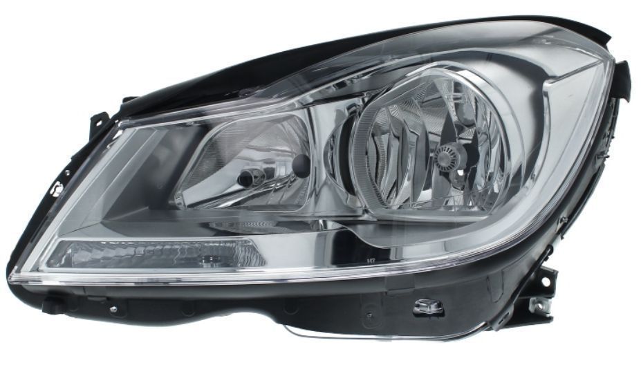 Mercedes W204 Reflektor Przedni Lampa Przednia Srebrna
