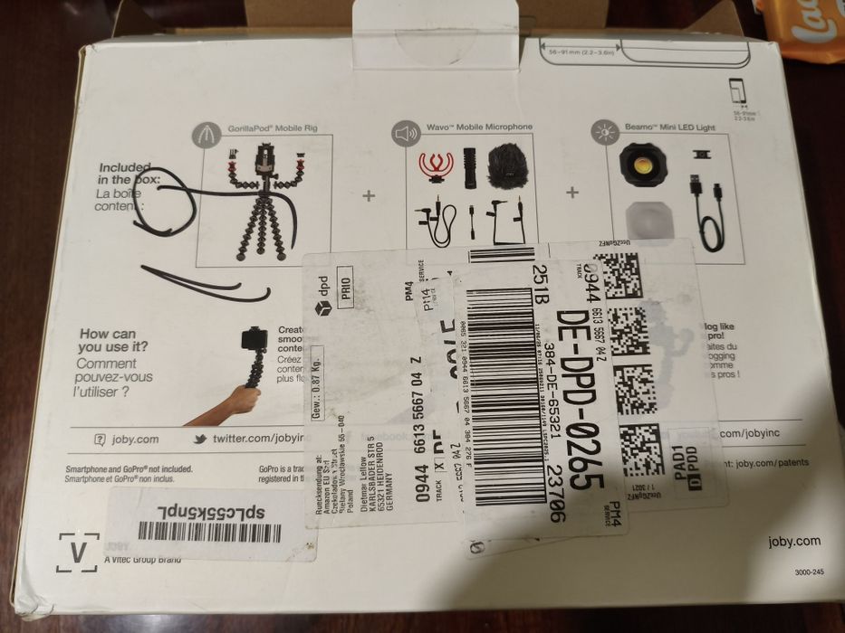 Gorillapod Mobile Vlogging Kit | Комплект для блогерів з мікрофоном і