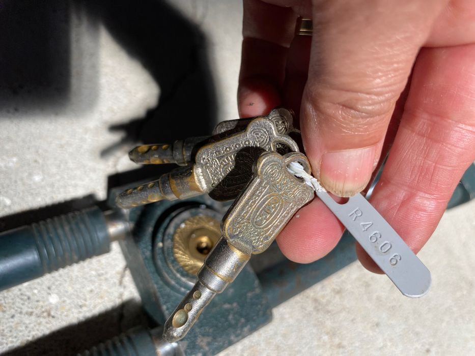 Cadeado vintage para carro