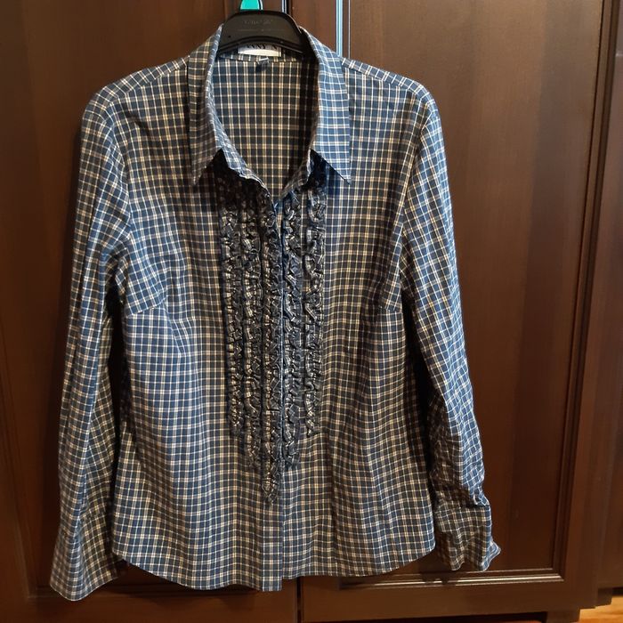 Nowa koszula w kratkę z zabotem