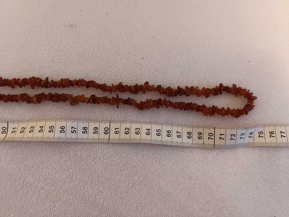 Korale z naturalnego bursztynu