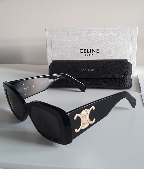 Okulary przeciwsłoneczne czarne Celine nowe