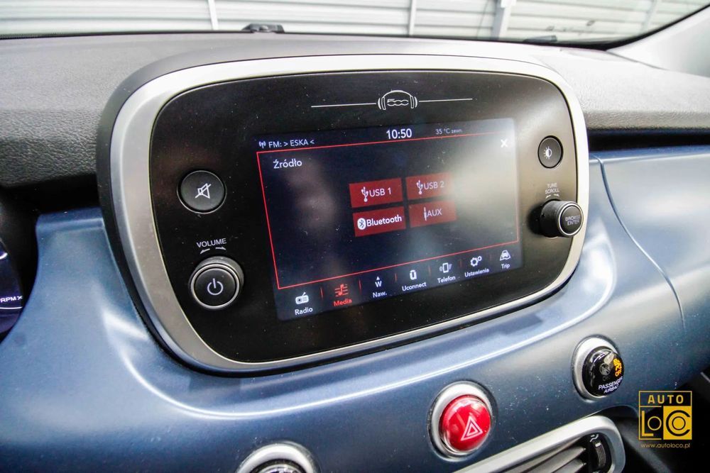 Fiat 500X Mirror + Navigacja + Klimatyzacja + Ledy + Parktronik +