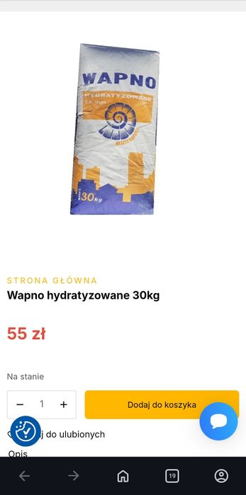 Wapno hydratyzowane 30kg
