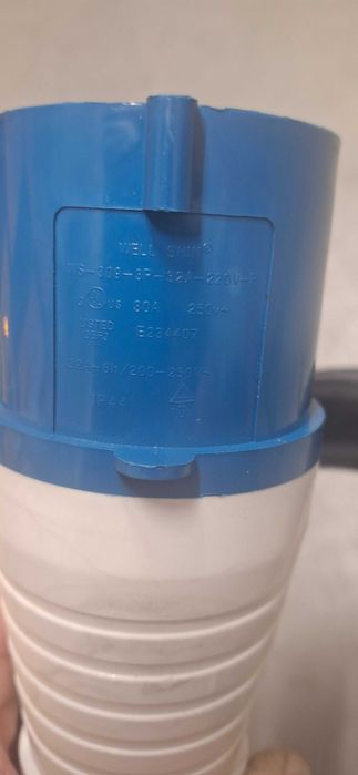 Вилка кабельна 32A 250В+кабель