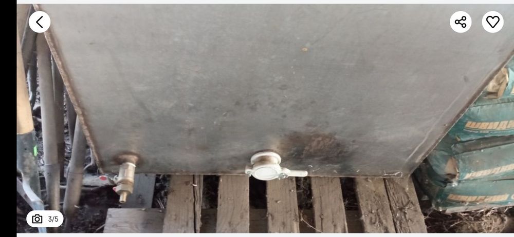 Бак нержавійка 270 літрів, ємність нержавійка 270 літрів. 
Висота 80 с