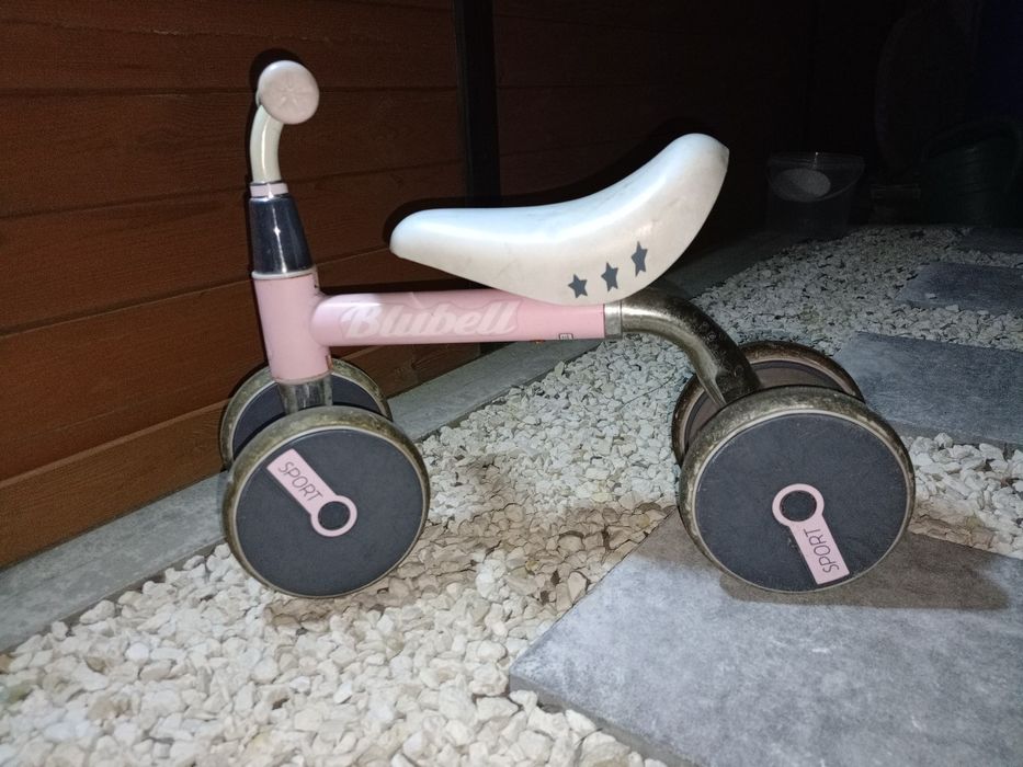 Rower blubell, jeździk bardzo stabilny,solidnie wykonany