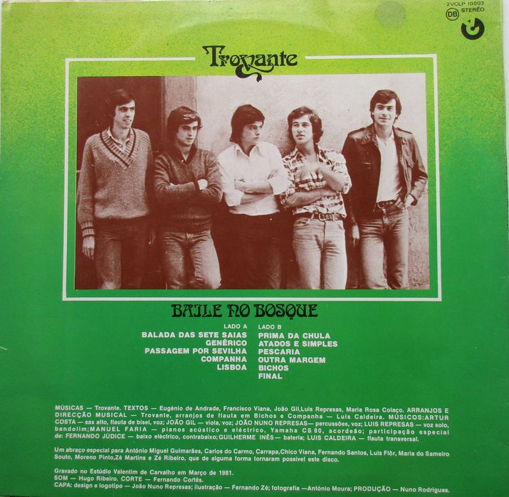 Trovante - - - - - Baile no Bosque - - - - - LP