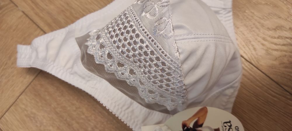 Biustonosz stanik Susa 80DD nowy biały