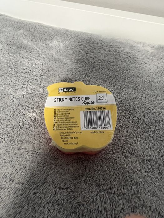 Karteczki samoprzylepne jabłka