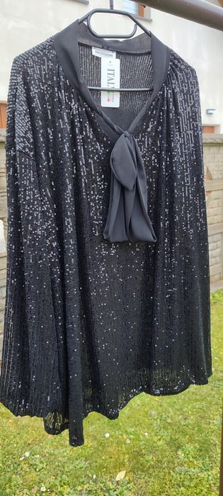 Piękna cekinowa tunika 50 52 54 święta Sylwester