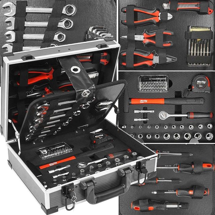 ZESTAW NARZĘDZI KLUCZY 90EL WALIZKA Narzędziowa Klucze Nasadki Wkrętak