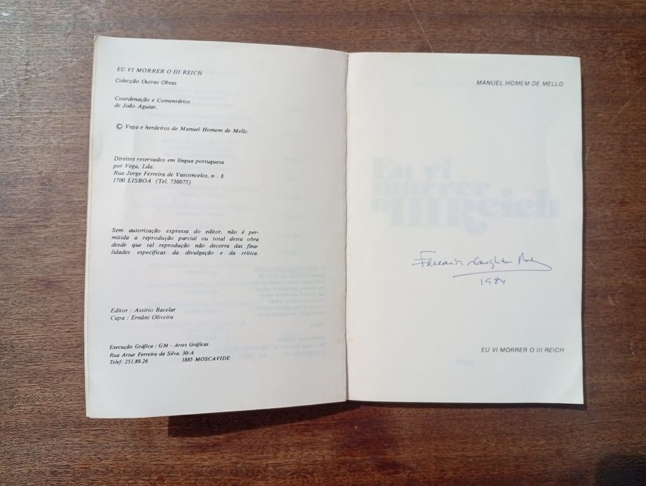 livro "Eu vi morrer o III Reich"
