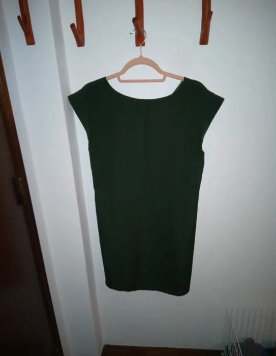 Vestido formal reto verde escuro L / 40 Lanidor