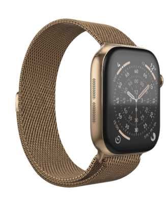 Apple Watch 11 Cellular 42mm Titânio Dourado - Gold Milanese Loop